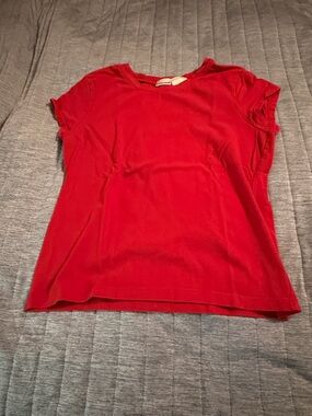 No Boundaries Red Crew Neck Tee